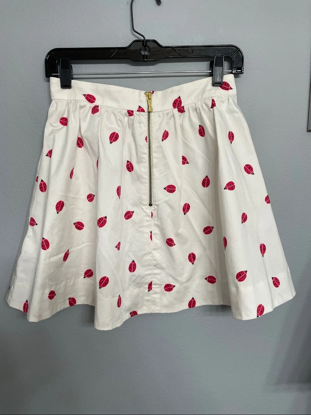 Kate Spade New York Girls Coreen Ladybug Pleated Skirt White Red Size 14 Youth
